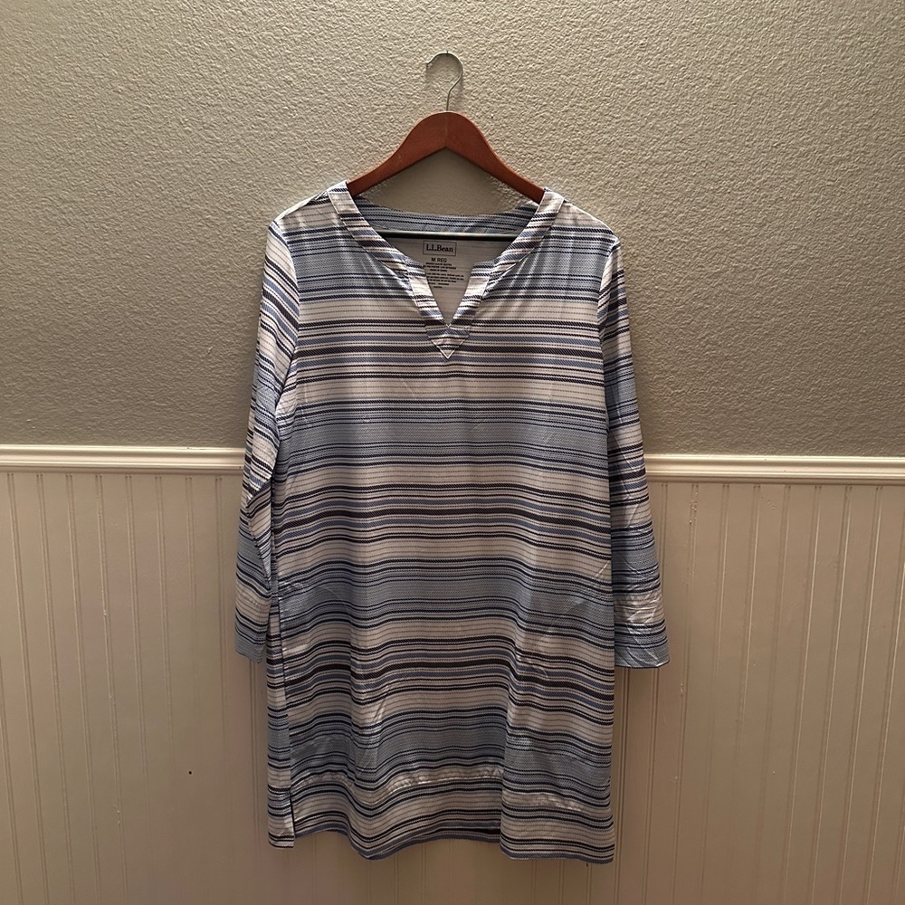 L.L.Bean Striped Tunic Top